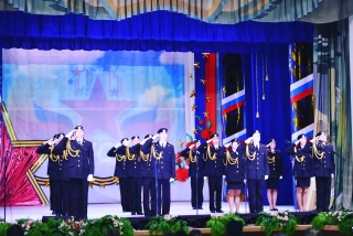 Воспитанники кадетского класса Малосалаирской СОШ приняли участие во флешмобе «Звёздная слава России»